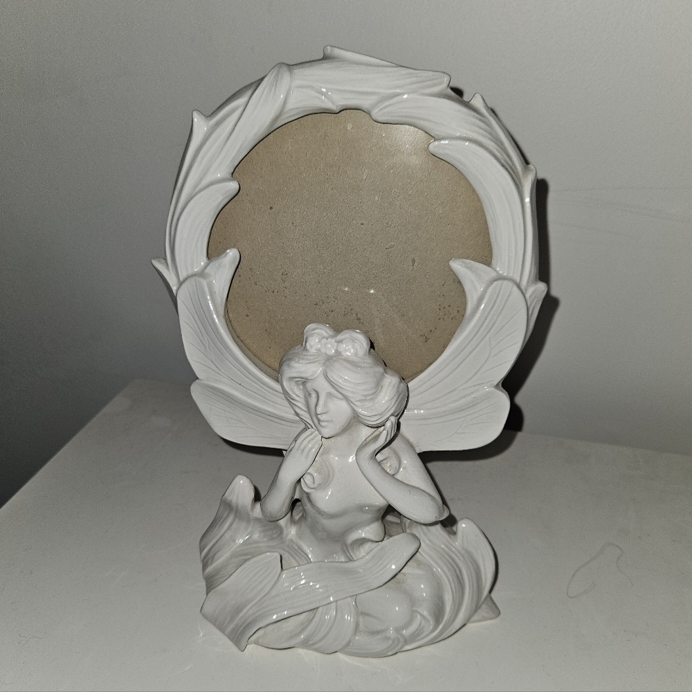 Fitz & Floyd White Fairy Photo Frame